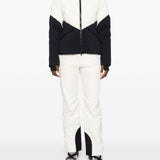 Giacca da sci bicolore in bianco e nero Perfect moment - donna 