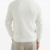 Cardigan raglan a coste inglesi in grigio Brunello cucinelli - uomo 