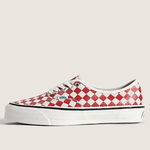 Sneakers authentic 44 diamond check in bianco e rosso Vans - unisex 