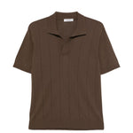 Polo in maglia in marrone Kangra - uomo 