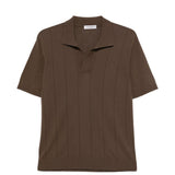 Polo in maglia in marrone Kangra - uomo 