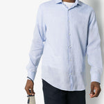 Camicia Antonio in azzurro Frescobol carioca - uomo 