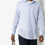 Camicia Antonio in azzurro Frescobol carioca - uomo 
