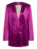 Alberta Ferretti purple satin double-breasted jacket - women