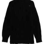 Maglione con effetto vissuto in nero Junya watanabe - donna 