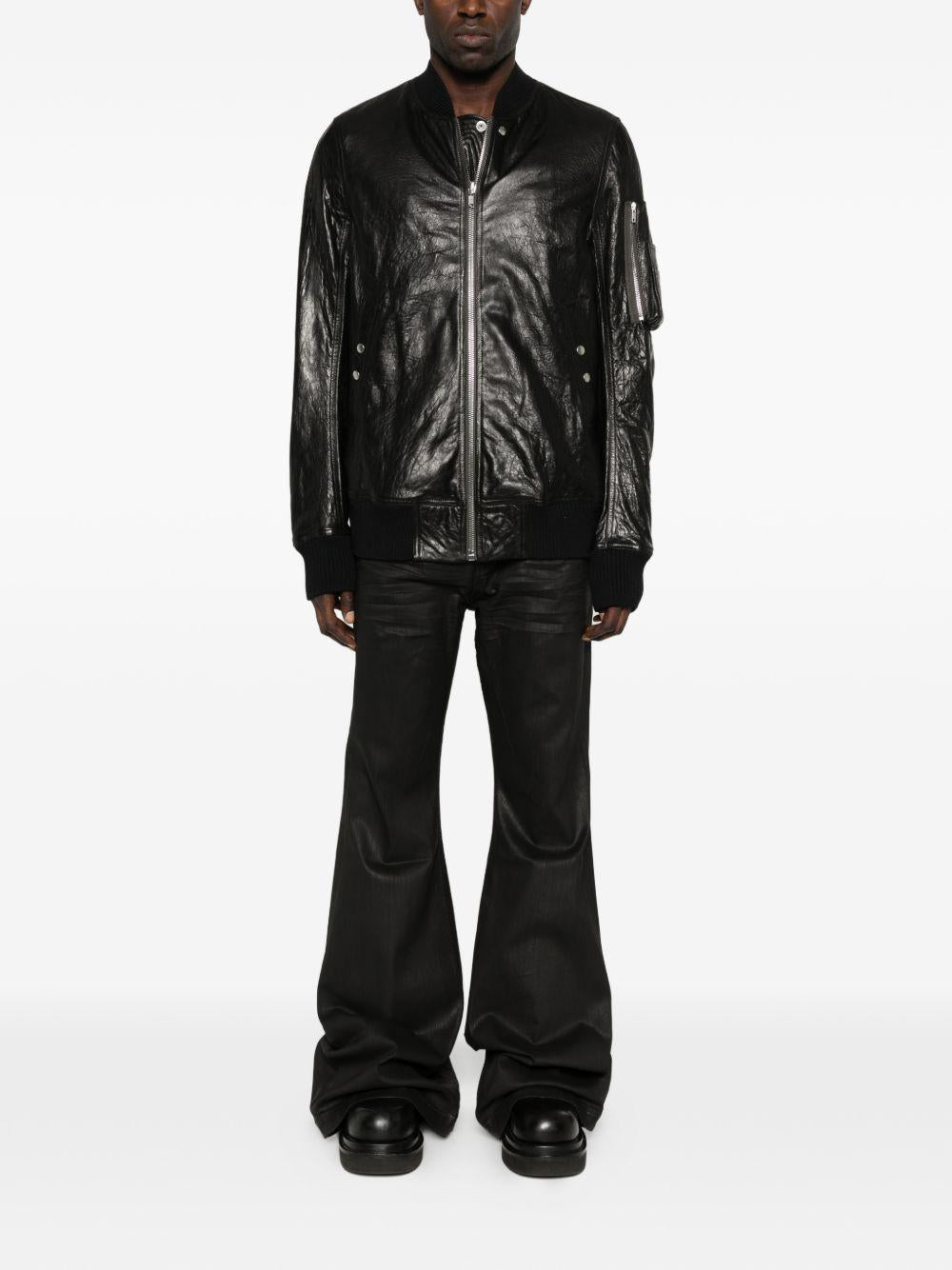 Bomber Classic Flight in nero Rick Owens - uomo 