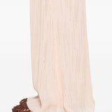 Pantaloni a palazzo con vita elasticata in rosa Forte forte - donna 