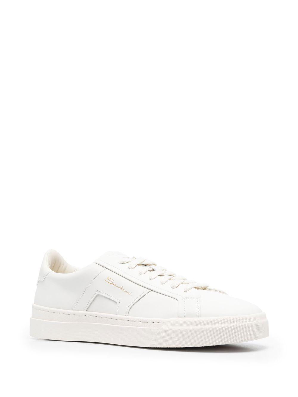Sneakers con lacc in bianco Santoni - uomo 