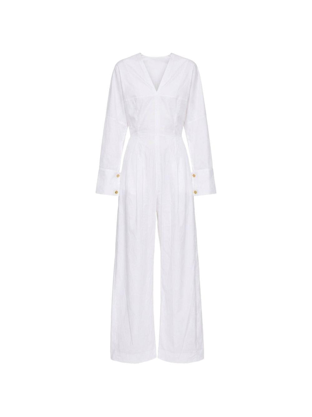 Tuta a maniche lunghe drew in bianco Th Latest - donna 