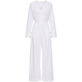 Tuta a maniche lunghe drew in bianco Th Latest - donna 