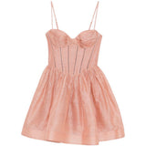 Abito mini Luna corsetto in rosa ZIMMERMANN - donna 