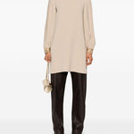 Blusa con ricami quadro in beige Maxmara -donna 