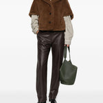 Mantella corvino in marrone max mara - donna 