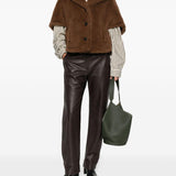 Mantella corvino in marrone max mara - donna 