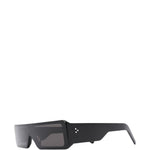 Occhiali da sole con montatura geometrica gethshades in nero 