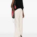 Pantaloni a gamba ampia  in beige Dries van noten - donna 