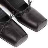 Ballerina con elastico con logo in nero Mm6 maison margiela - donna 