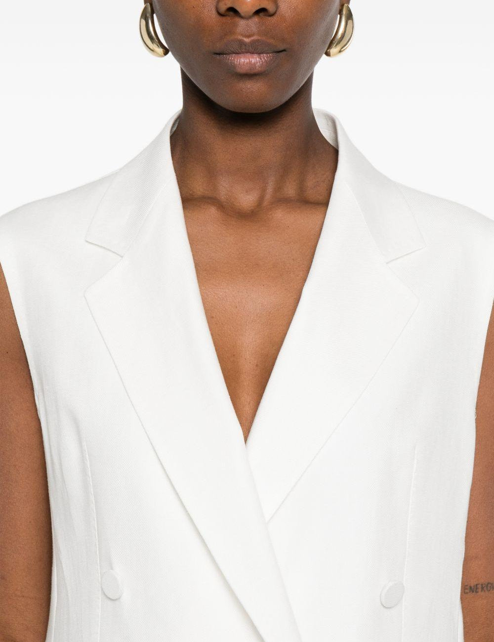 Blazer smanicato bernice in bianco Tagliatore - donna 