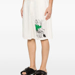 Pantaloncini con stampa grafica in bianco Kidsuper - uomo 