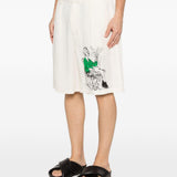 Pantaloncini con stampa grafica in bianco Kidsuper - uomo 