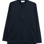 T-shirt a maniche lunghe in blu Tokyo luxury brand - uomo 