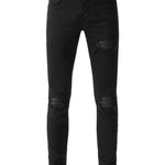 Jeans MX1 con strappi in nero 