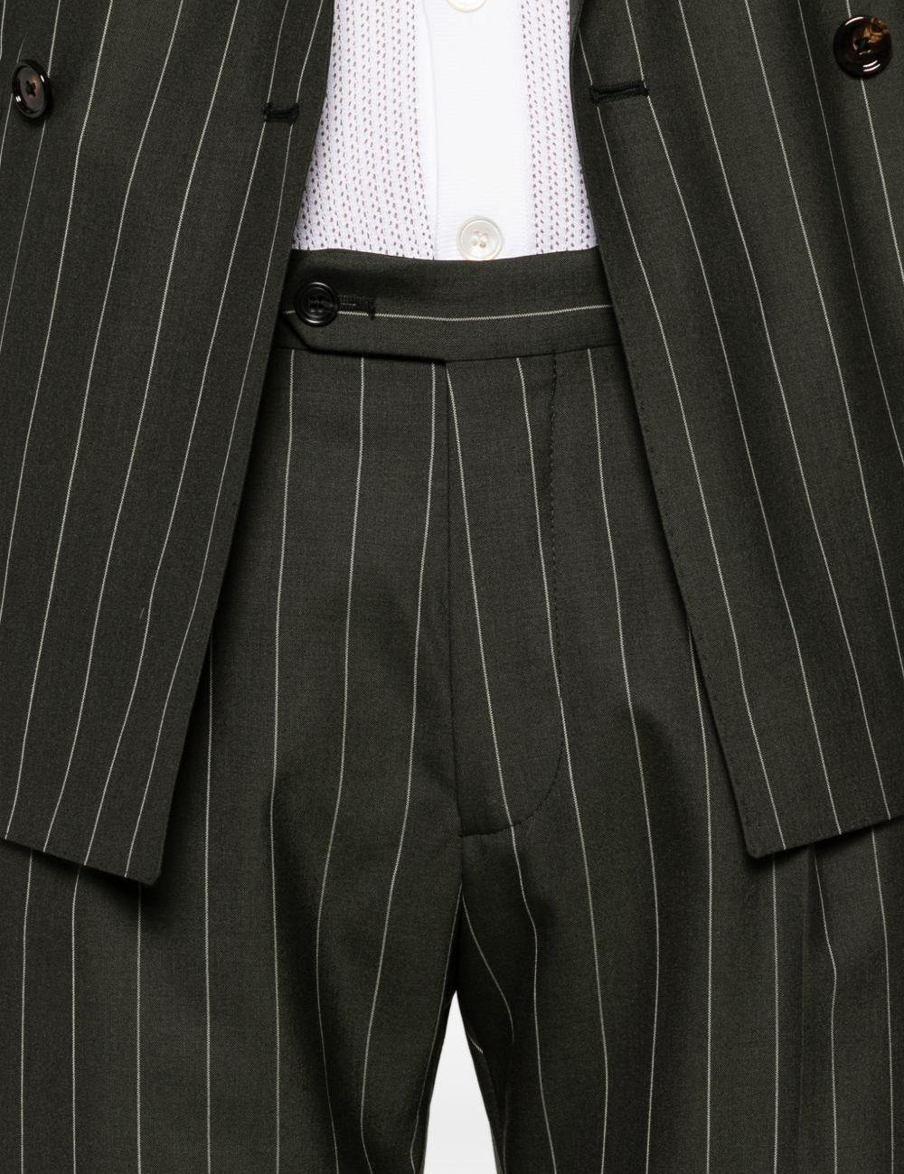 Completo doppiopetto in grigio gessato Tagliatore - uomo 