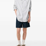 Camicia ami de coeur a righe in blu e bianco Ami Paris - donna 