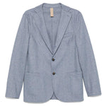 Blazer gessato in blu Eleventy - uomo 