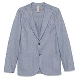 Blazer gessato in blu Eleventy - uomo 