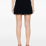Minigonna plissé in blu Thelaurent - donna 