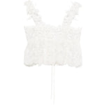 Top con lacci in pizzo in bianco Maurizio - donna 