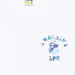 T-shirt con logo in bianco A bathing ape - uomo 