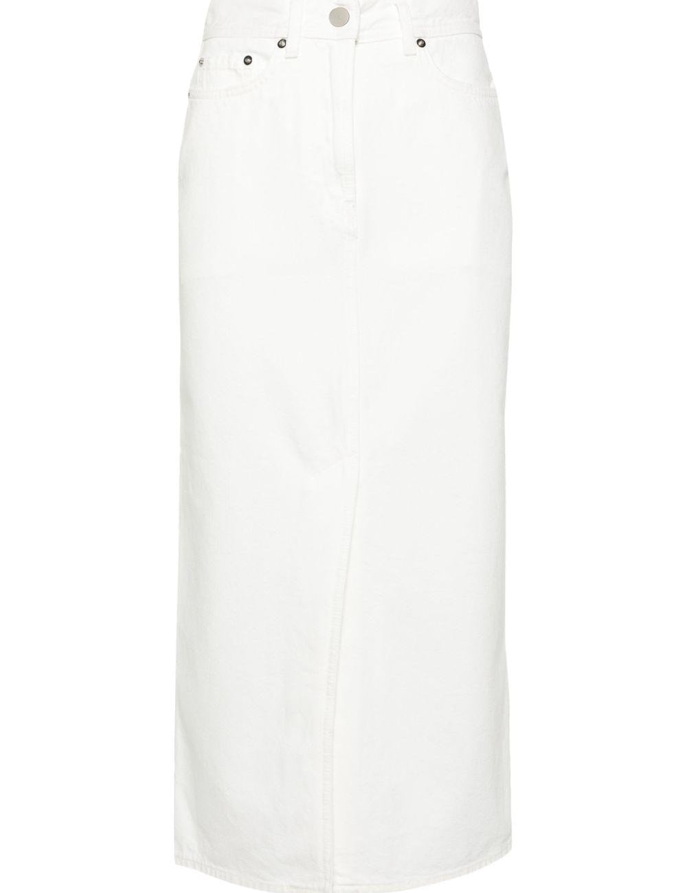 Gonna lunga ronald in bianco loulou de saison - donna 