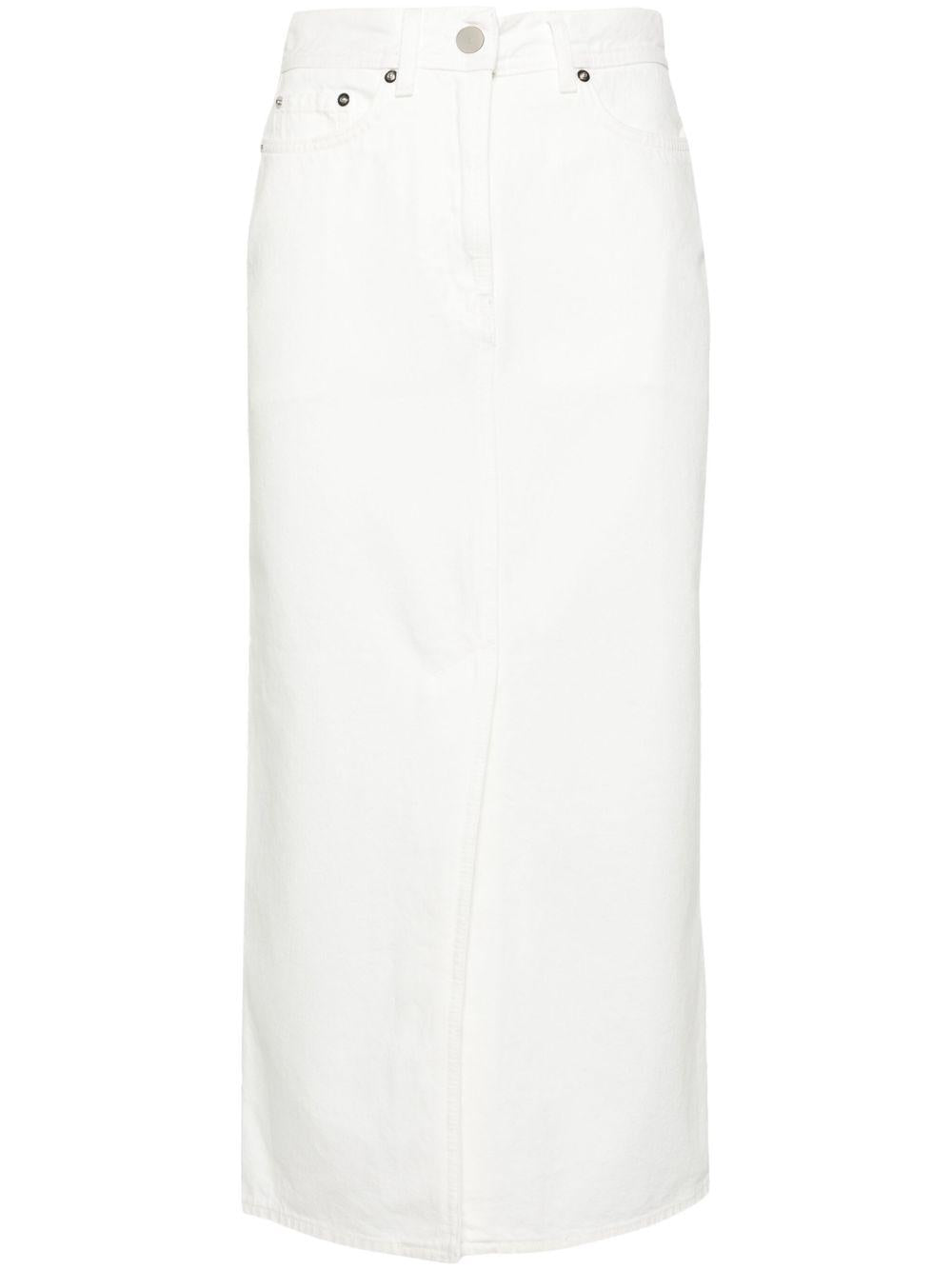 Gonna lunga ronald in bianco loulou de saison - donna 