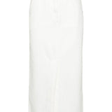 Gonna lunga ronald in bianco loulou de saison - donna 