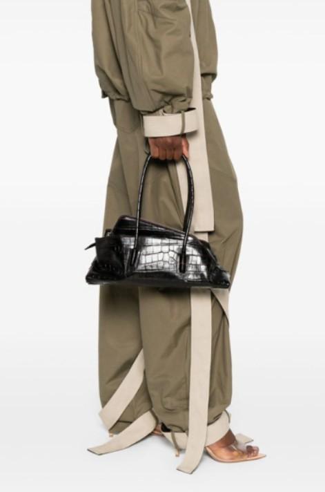 Borsa a spalla La passeggiata small in marrone The Attico - donna 