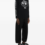 T-shirt a manica lunga stampata in nero Simone rocha - uomo 