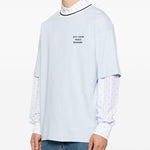T-shirt girocollo in azzurro Drole de monsieur - uomo 