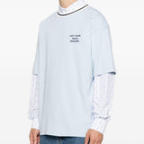 T-shirt girocollo in azzurro Drole de monsieur - uomo 