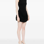 Abito mini a collo alto in nero GIUSEPPE DI MORABITO - donna 