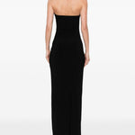 Abito maxi a tubino in nero Norma kamali - donna 