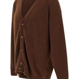 Cardigan a maniche lunghe in marrone Laneus - uomo 