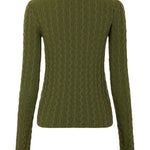 Maglione con dettaglio a catena in verde Rabanne - donna 