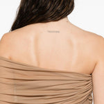 ABITO MIDI MONOSPALLA IN BEIGE GIUSEPPE DI MORABITO - donna 
