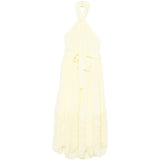 Abito midi con scollo all-americana in giallo Elie saab - donna 