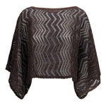 Blusa chevron-pattern in marrone Missoni - donna 