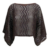 Blusa chevron-pattern in marrone Missoni - donna 