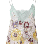 Top in pizzo con paillettes in beige Costarellos - donna 