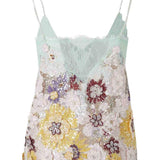 Top in pizzo con paillettes in beige Costarellos - donna 